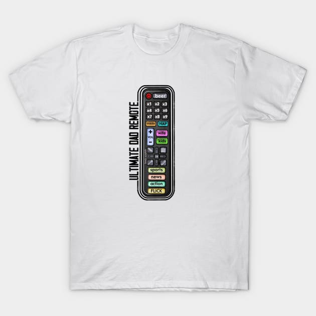 Father's Day Remote Design T-Shirt by Marike Korting Art